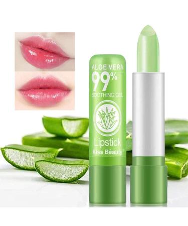 5-Piece Aloe Vera Lipstick Set - Magic Color Change Lip Balm Long-Lasting Moisturizer & Aloe Vera Jelly Makeup - Buy Online on GoSupps.com