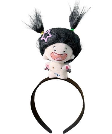 Samuliy Plush Doll Hairhoops | Cartoon Plush Hairband Doll Headband | Cute Hairhoops for Styling Makeup Fashion Plush Doll Hairband for Girls Kids Capricorns - Buy Online on GoSupps.com