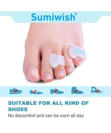 Sumiwish Gel Toe Spreader - Silicone Toe Separator for Overlapping Toes | Pain Relief & Pressure Relief for Small Toes | Buy Now! - Buy Online on GoSupps.com