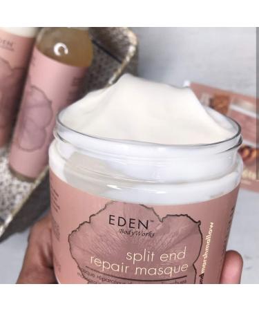 EDEN BodyWorks Almond Marshmallow Split End Repair Masque - 16 oz | Detangle Strengthen & Soften Hair - International Shipping Available - Buy Online on GoSupps.com