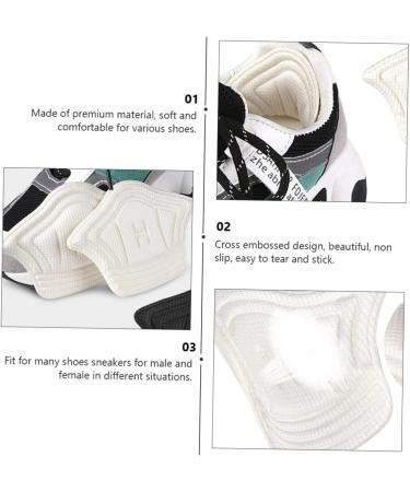 FOMIYES Heel Grips - 6 Pairs of Comfort Pads for Loose Men's Shoes & High Heels - Black & White Heel Stickers for Men & Women - Buy Online on GoSupps.com