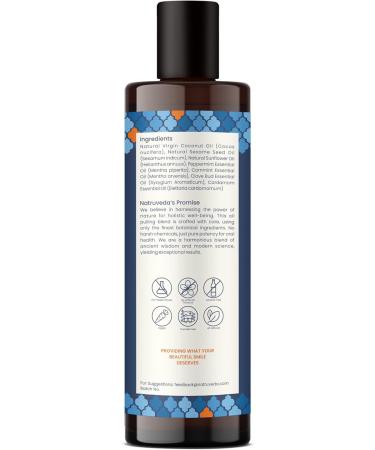 Oil Pulling | Advanced Coconut Oil Mouthwash - 10 Fl Oz Extra Virgin Coconut Oil with Mint - Healthy Gums & Strong Teeth - Best Oil Pulling Solution - Buy Online on GoSupps.com