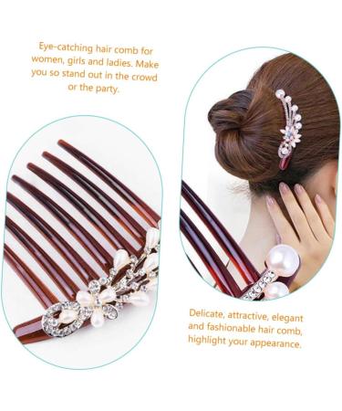 minkissy Accessories Pearl Hair Comb wedding hair comb rhinestone headpiece crystal hair comb bride headpiece hair combs bride hair comb bride hair accessories pearls hair comb Comb - Buy Online on GoSupps.com