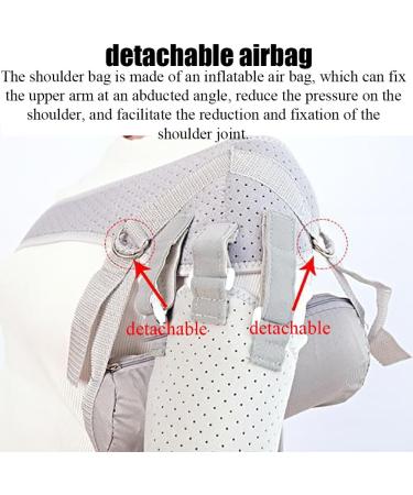 FoRes Adjustable Rotator Cuff Support Brace - Open Design with Detachable Airbag for Shoulder Pain Relief Dislocated Joints & Arthritis - Black - Buy Online on GoSupps.com