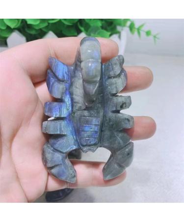 Crystal Rough 1pcs Natural Blue Labradorite Hand Crved Scorpion Polished Crystal Stones for Sale - Buy Online on GoSupps.com