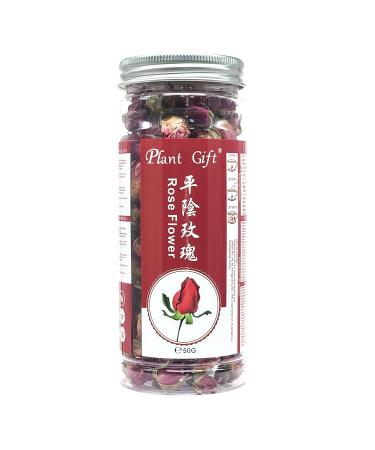 Buy Natural Herbal Pink Rose Bud Tea - 50g | Fragrant Flower Tea for Health & Beauty | International Shipping - Buy Online on GoSupps.com