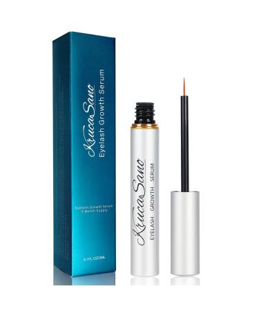 Eyelash Growth Serum, Krucasano Eyebrow Enhancer Lash Serum for Longer Fuller Lashes & Brow Thicker, Pure Plant Extracts Lash Enhancing Serum, 3ml