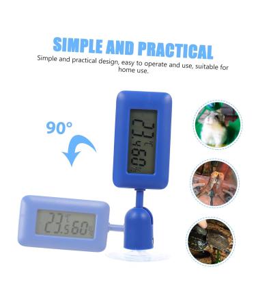 Frcolor Mini Hygrometer & Digital Thermometer for Reptile Tanks | Ideal for Leopard Geckos & Bearded Dragons | Sky Blue 10x3x1.5cm | International Shipping Available - Buy Online on GoSupps.com