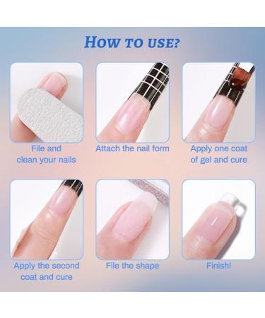 Intobas 2x15g Clear Builder Gel for Nails - UV/LED Nail Polish for Extensions & Nail Art - Buy Online on GoSupps.com