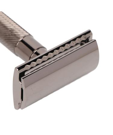 Double Sided Manual Beard Trimmer Set | Reusable Alloy Safety Trimmer with Stand - International Shipping Available - Buy Online on GoSupps.com