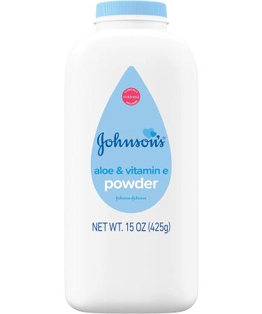 Johnson's Baby Powder with Aloe & Vitamin E for Delicate Skin - 15 oz (Pack of 2) - Buy Online on GoSupps.com
