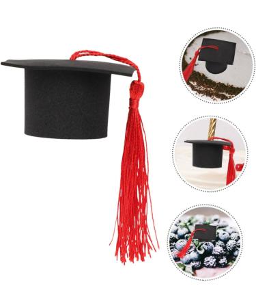 Abaodam 32 Pcs Cake Decoration Party Supplies Decorate Graduation Cap Graduation Cupcake Toppers Cupcake Decors Grad Cupcake Toppers Grad Party Cupcake Toppers Red Paper Graduate Mini Redx4pcs 5.50X5.50X3.50CMx4pcs - Buy Online on GoSupps.com