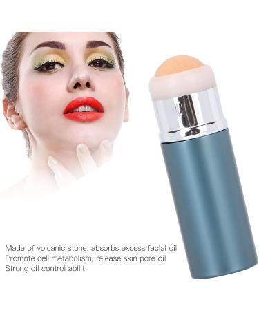 Makeup Eraser Mini Portable Reusable Volcanic Stone Oil Absorption Roller for Skin Care for Face Massage for the(Oil Suction Ball-Matte Blue) - Buy Online on GoSupps.com