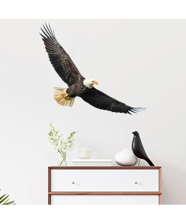 Ambitious Bald Eagle Wall Stickers - Stunning Flying Decals for Bedroom & Office Decor - Buy Online on GoSupps.com