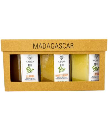 Ilanga Nature - Coffret cadeau -Trio de Miels 250g Bio | Madagascar