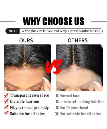 24 Inch Brazilian Virgin Human Hair Lace Front Wig - 180% Density, Pre Plucked with Baby Hair - Natural Color - Buy Online on GoSupps.com