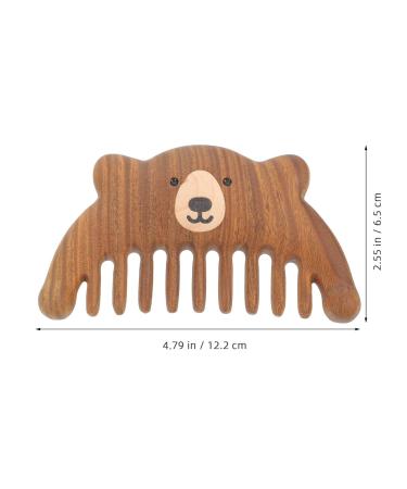 Beavorty Natural Green Sandalwood Wide Tooth Scalp Comb - Head Massage Tool for Women | Premium Wood Hair Comb for Scalp Massage - Buy Online on GoSupps.com