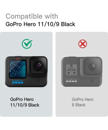 JETech Screen Protector for GoPro Hero 11/10/9 Black + Camera Lens Tempered Glass Film 3-Pack - Easy Installation, HD Clear - Buy Online on GoSupps.com