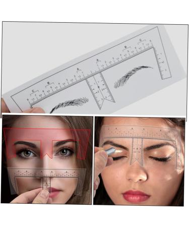 Beavorty Eyebrow Ruler 100pcs Eyebrow Design Ruler Brow Ruler Brow Shaping Template Shape Make up Measuring Ruler Eyebrow Shaper - Buy Online on GoSupps.com
