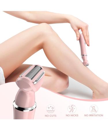 Sejoy All-in-1 Women's Facial Hair Trimmer Painless Electric Clipper for Face Nose Ears & Eyebrows Pink - Buy Online on GoSupps.com