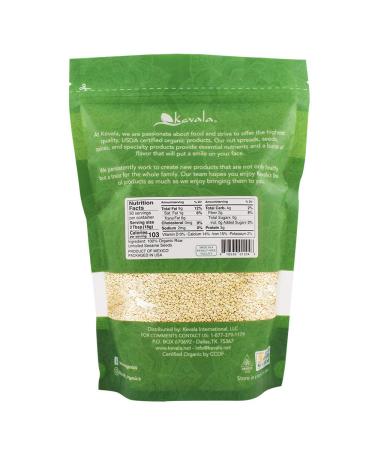 Kevala Organic Raw Sesame Seeds Unhulled - 2 lb - Premium Quality - Buy Online on GoSupps.com
