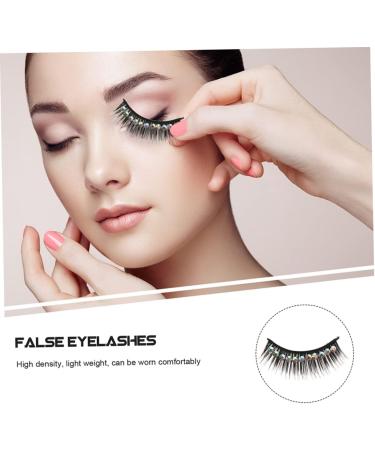 Ipetboom 10 Pairs Diamond False Eyelashes Exaggerated Eyelashes Cosplay Eyelash Realistic Eyelash Gems Eyelash Women Eyelash Long Fake Lash Performance Eyelash Artificial Lashes False Lash - Buy Online on GoSupps.com