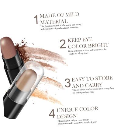 DRESSOOS 1box 12 Shadow Box Girl Cosmetics Eyeshadow Stick Eyeshadow Stick for Women Woman Eyeshadow Pen Charming Eyeshadow Pen Eyeshadow Accessory Beauty Eyeshadow Pen - Buy Online on GoSupps.com