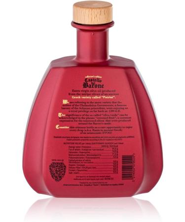 Ranis Castello del Barone Extra Virgin Olive Oil with Intensive Aromas and Sensational Taste from an Ancient Olive Variety in Achaia Greece 700ml - Buy Online on GoSupps.com