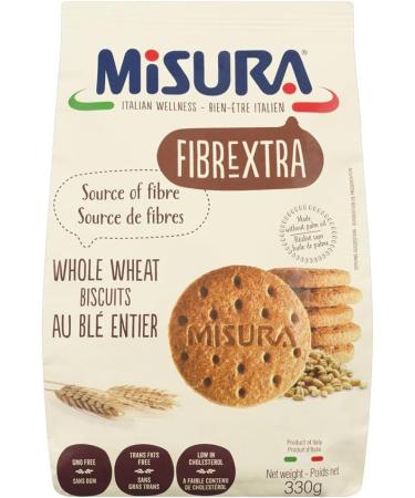 Misura Fibrextra Whole Wheat Biscuits High in Fibre Product of Italy Non GMO 330g - Buy Online on GoSupps.com