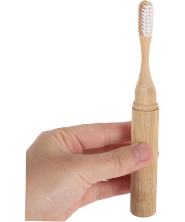 Portable Folding Toothbrush - Soft Bristles Travel-Friendly Wooden Handle - Ideal for Adults | International Shipping Available - Buy Online on GoSupps.com