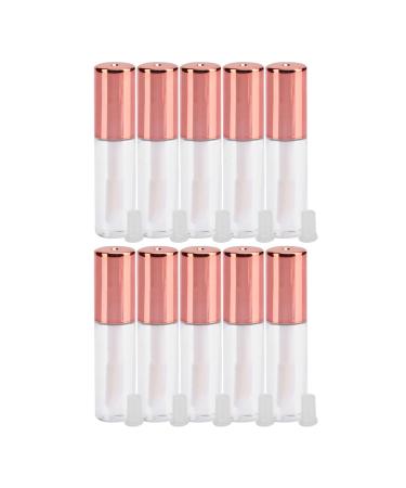 Haofy Pack of 10 small 1.2ml lip gloss tubes with refillable cap for travel split charge makeup Default.
