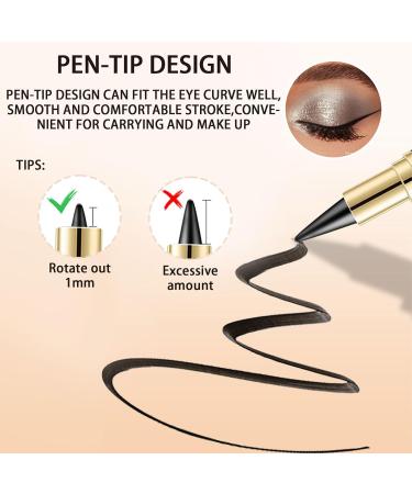 SSKHE Eyeliner waterproof kajal pencil long lasting high coverage eye pencil black durable water resistant eye makeup kajal - Buy Online on GoSupps.com