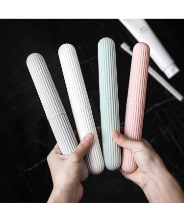 Artibetter 4pcs Travel Toothbrush Holder Cases - Portable Storage Boxes for Business, Camping - White Grey - Toothbrush Travel Case - Buy Online on GoSupps.com