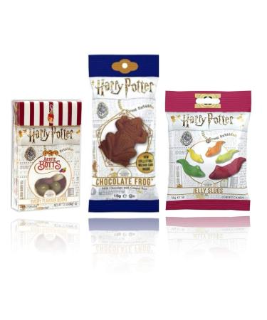Jelly Belly Harry Potter Jelly Belly Bertie Botts Box 35g Chocolate Frog 15g & Slugs 56g