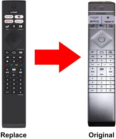 AULCMEET Voice Replacement Remote Control for Philips 4K OLED SMART TVs - Compatible with 65OLED936/12 55OLED806/12 48OLED936/12 | International Shipping Available - Buy Online on GoSupps.com