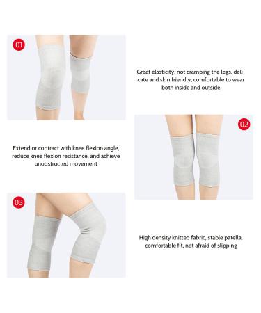 Buy Bamboo Charcoal Knee Brace for Women - Breathable Compression Sleeve Non-Slip Support for Sports & Running - Buy Online on GoSupps.com