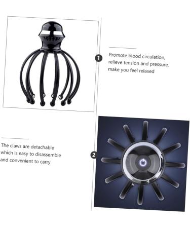 Goohochy Scalp Brush - Manual Head Massager & Scalp Scratcher 18x14.5cm - Black - Improve Hair Health & Relaxation - Perfect for All Hair Types - Buy Online on GoSupps.com