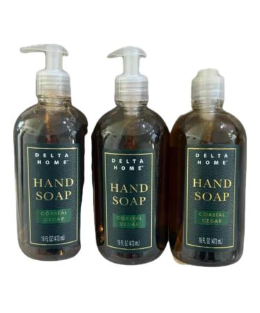 Hand Soap- Delta Home pack of 3 total 48 ozs. (Coastal Cedar)