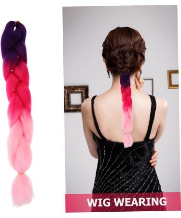 DOITOOL Braiding Hair Extensions for Women Color Big Braid Hair Ponytail Hair Extensions for Braids Brunette Hair Ponytail Wigs Kanekalon Braids Hair Extensions To Weave Extend Size 1 As Shown - Buy Online on GoSupps.com