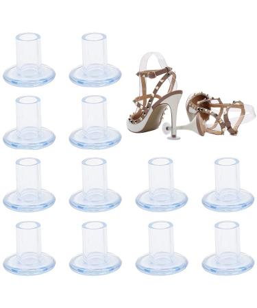 FZBNSRKO 20 Pairs Cylinder Shape High Heel Protectors Shoes Stopper Cover Clear -Walk Safely on High Heels Shoe Cover Fits for Heel Size 0.39 inch