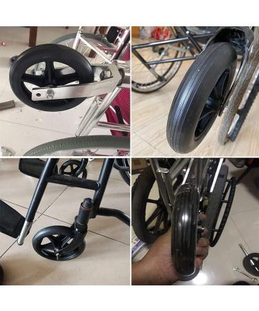 Wheelchair Wheels Wheelchair Front Castor 6 Inch Rubber Wheelchair Front Wheel Replacement Part with Bearing Wheelchair Wheel Manual Solid Wheelchair Casters Rotating Rollers - Buy Online on GoSupps.com