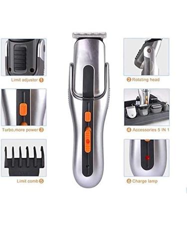 Pro Hair Clipper 5 in 1 Mens Grooming Kit Professional Beard Trimmer Rechargeable Hair Clippers Multi-Purpose Mustache Trimmer Waterproof Nose& Ear Body Trimmer for Men Father Husband Boyfriend - Buy Online on GoSupps.com