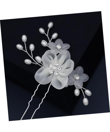 minkissy 1 Set Comb Plate Hairpin Leaf Bride Hair Comb Flower Hair Fork Rhinestone Hair Clips Bridal Hair Sticks Flower Hair Comb Floral Side Hair Comb Bridal Hair Pin Brooch Wedding Fabric - Buy Online on GoSupps.com