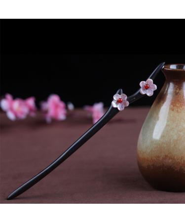 TOP SEWING Ebony Wooden Hair Fork | Handmade Antler Hair Sticks for Long Hair | Chinese Carved Hair Pins | Stylish Hair Chopsticks with Gift Box - Buy Online on GoSupps.com