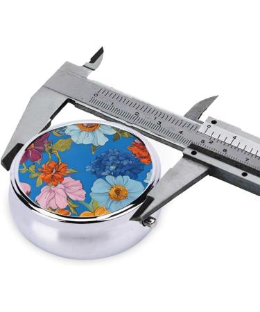 Hello Hawaii Printed Mini Round Pill Box | 3 Compartment Travel Pill Organizer | Portable Medicine Case for Home & Office - Buy Online on GoSupps.com