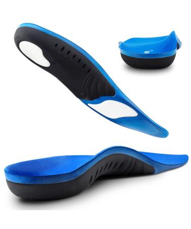 Plantar Fasciitis Insoles  High Arch Support Shoe Inserts Men Women  Orthotics Gel Running Insoles for Flat Feet - Arch Pain - Pronation - Metatarsalgia Pain Relief Heavy Duty Support L(Men 10-12/Women 11-13)