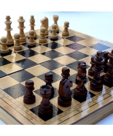 Set L/S Size Foldable Wooden with Magnetic Checkerboard Teaching Book Free for Kids/Children Adults (Color : Wood Size : S) (Wood Small) - Buy Online on GoSupps.com