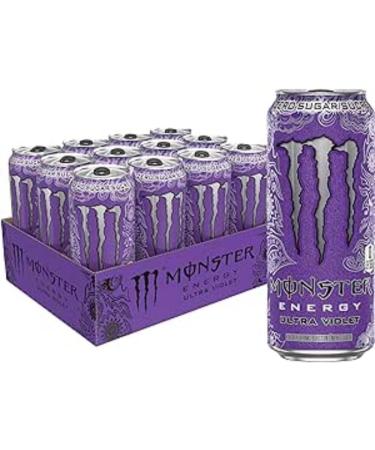Monster Energy Ultra Violet 473mL Cans Pack of 12 & Ultra Peachy Keen 473mL Cans Pack of 12 DRINK + DRINK_FLAVORED - Buy Online on GoSupps.com