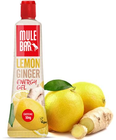 MULEBAR - Box of 24 Energy Gels - Lemon - Antioxidant - Energizing - 2IN1 - Pure or Diluted Gel - Easy to Digest - Gluten Free - 100% Natural and Vegan - 37gr - Buy Online on GoSupps.com