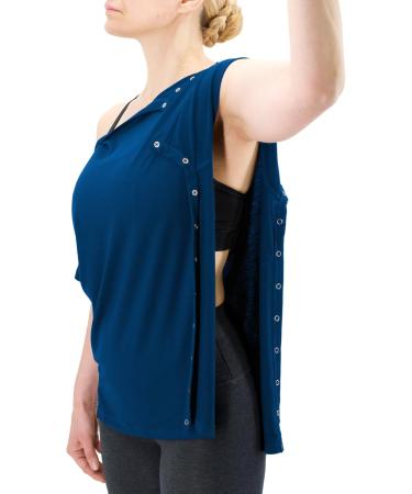 Shop Blue Unisex Shirts Men & Women - Size M - Stylish Shoulder Design - International Shipping - Buy Online on GoSupps.com